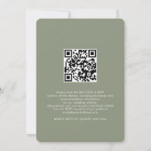 Faire-part de mariage avec code QR, Mariage minima (Dos)