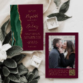 Faire-part de mariage avec code QR photo bordeaux