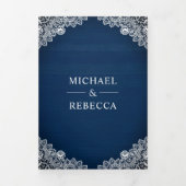 Faire-part de mariage avec code QR photo de chevau (Page de couverture)