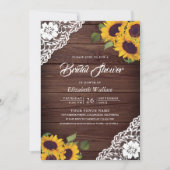 Faire-part de mariage avec code QR pour cadeaux Fl (Devant)