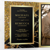 Faire-part de mariage avec code QR pour photo de m (Intérieur en premier)