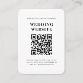 Faire-part de mariage avec code QR RSVP (Devant)