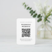 Faire-part de mariage avec code QR RSVP (Debout devant)