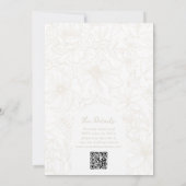 Faire-part de mariage avec code QR RSVP Arche de j (Dos)