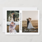 Faire-part de mariage avec collage de photos (Devant)