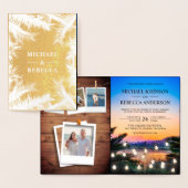 Faire-part de mariage avec collage de photos de co (Affichage)