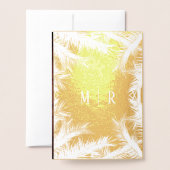 Faire-part de mariage avec collage de photos de co (Derrière avec enveloppe)