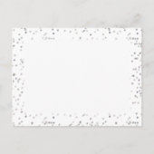 Faire-part de mariage avec confettis Silver Stardu (Dos)
