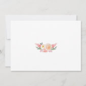 Faire-part de mariage avec Dachshund Dog Floral (Dos)