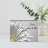 Faire-part de mariage avec des reflets floraux jau (Debout devant)