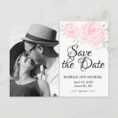 Faire-part de mariage avec des roses aquarelles ro (Devant)