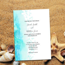 Faire-part de mariage avec design aquarelle modern