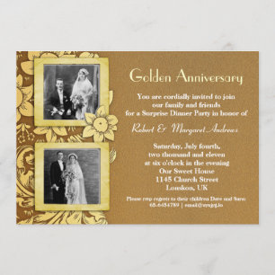 faire-part de mariage avec deux photos pour annive