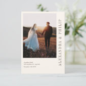 Faire-part de mariage avec Elegant Typographie RSV (Debout devant)