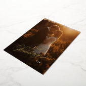 Faire-Part de Mariage avec Feuille d'Or (Rotation)