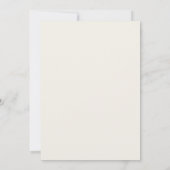 Faire-part de mariage avec fond crème Ocean Breeze (Dos)