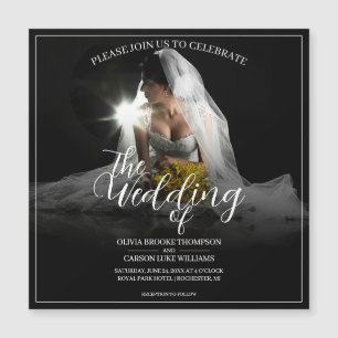 Faire-part de mariage avec mariée assise - Classiq