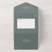 Faire-part de mariage avec monogramme de laurier d (Dehors)