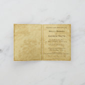 Faire-part de mariage avec ornement d'arbre unique (Intérieur)