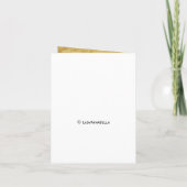 Faire-part de mariage avec ornement d'arbre unique (Dos)