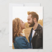 Faire-part de mariage avec photo (Dos)