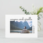 Faire-part de mariage avec photo (Debout devant)