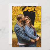 Faire-part de mariage avec photo d'ancre de croqui (Dos)