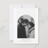 Faire-part de mariage avec photo d'arche minimalis (Devant)