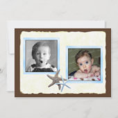 Faire-part de mariage avec photo de bébé de lui et (Devant)