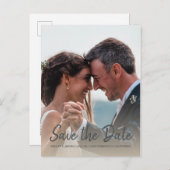 Faire-part de mariage avec photo de fiançailles en (Devant / Derrière)