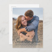 Faire-part de mariage avec photo de fiançailles en (Devant / Derrière)