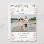 Faire-part de mariage avec photo de save the date (Devant)