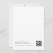 Faire-part de mariage avec photo en écriture fanta (Dos)