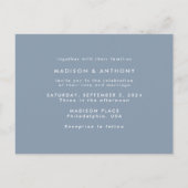 Faire-part de mariage avec photo et calligraphie b (Dos)