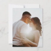 Faire-part de mariage avec photo et superposition  (Dos)