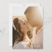 Faire-part de mariage Avec Photo, Invitation Photo (Dos)