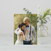 Faire-part de mariage avec photo moderne (Debout devant)