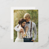 Faire-part de mariage avec photo moderne (Recto/Verso)