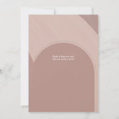 Faire-part de mariage avec photo moderne (Dos)