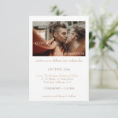 Faire-part de mariage avec photo personnalisée (Debout devant)