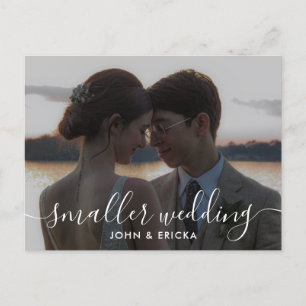 Faire-part de mariage avec photo plus petite en ca