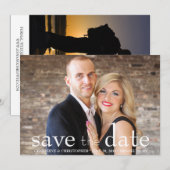 Faire-part de mariage avec photo recto-verso pour  (Devant / Derrière)