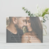 Faire-part de mariage avec photo simple (Debout devant)