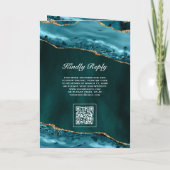 Faire-part de mariage avec QR Code et collage de p (Dos)