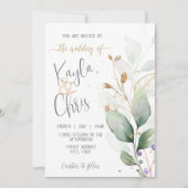 Faire-part de mariage avec RSVP de code QR (Devant)