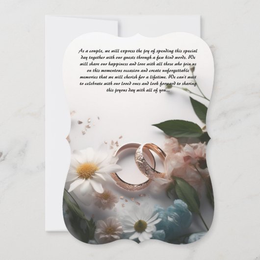 Faire-part de mariage avec style et élégance (Dos)