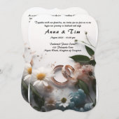 Faire-part de mariage avec style et élégance (Devant / Derrière)