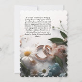 Faire-part de mariage avec style et élégance (Dos)