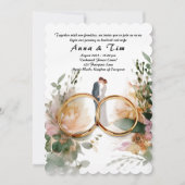 Faire-part de mariage avec style et élégance (Devant)