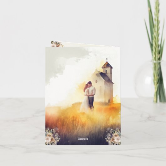 Faire-part de mariage avec style et élégance (Dos)